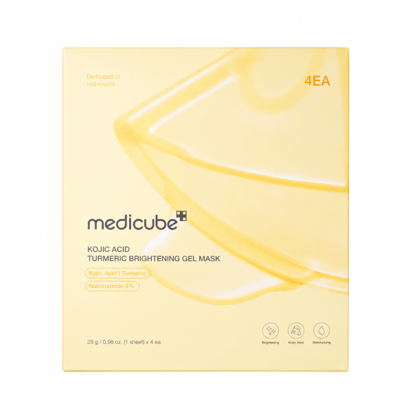 Medicube – Mascarilla en gel iluminadora turménica con ácido kójico.