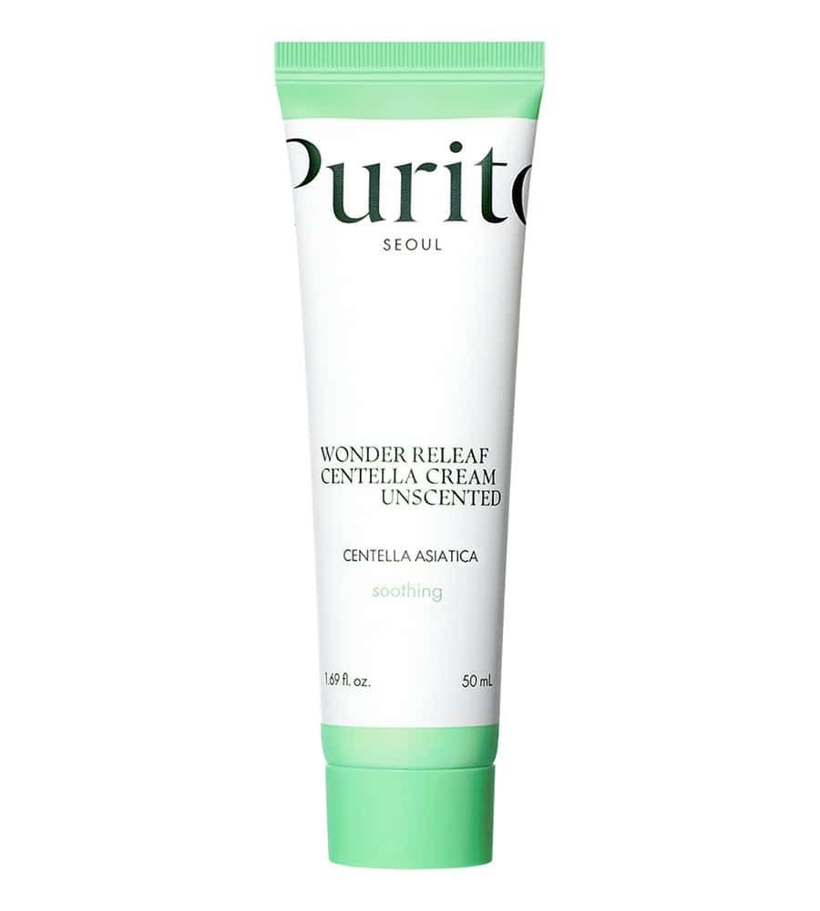 PURITO – Crema Wonder Releaf Centella sin perfume, 50 ml