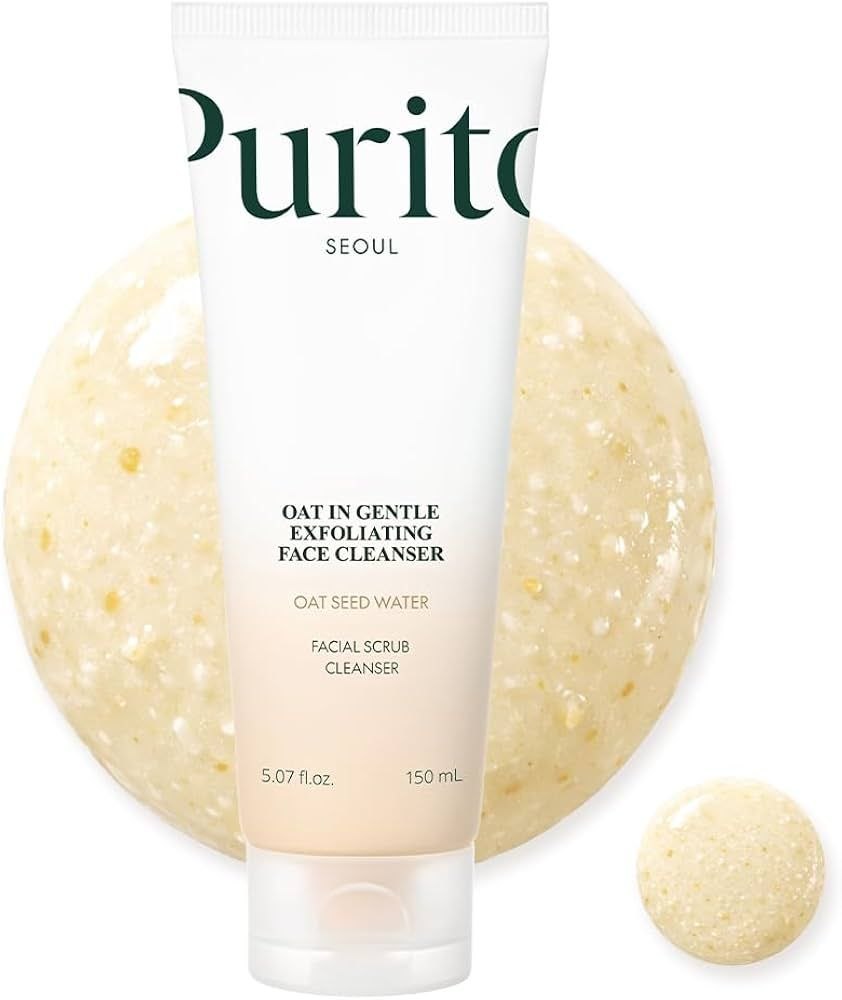 PURITO – Limpiador facial exfoliante suave con avena, 150 ml