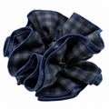 Scrunchie Vichí Gris y Azul