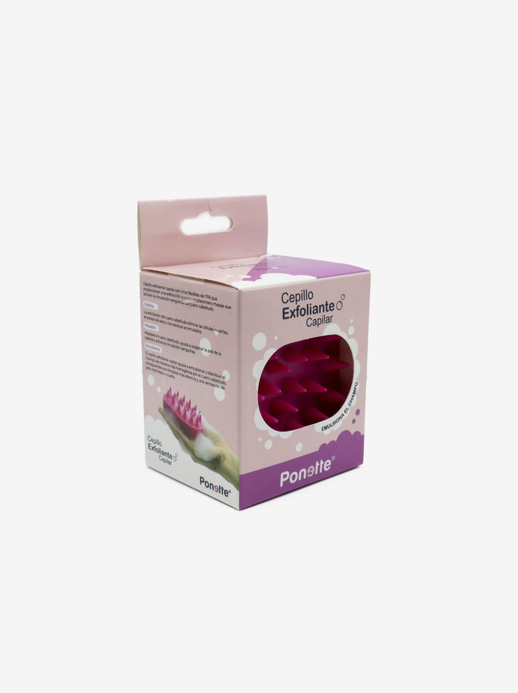 Cepillo Exfoliante Capilar Rosa