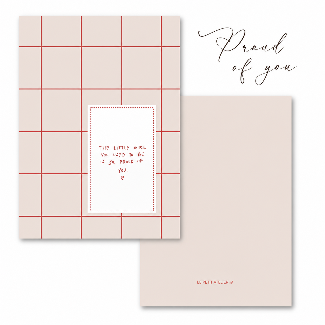 Libreta "Proud of you"