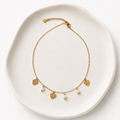 Collar con Corazones y Perlas