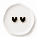 Pendientes Corazon Negro