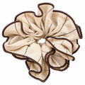 Scrunchie Beis y Marrón