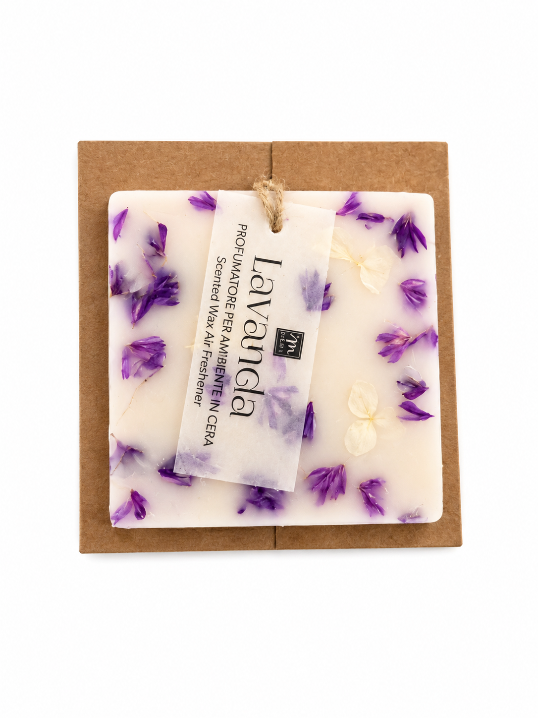 Ambientador de Cera de Soja Lavanda con Flores Naturales