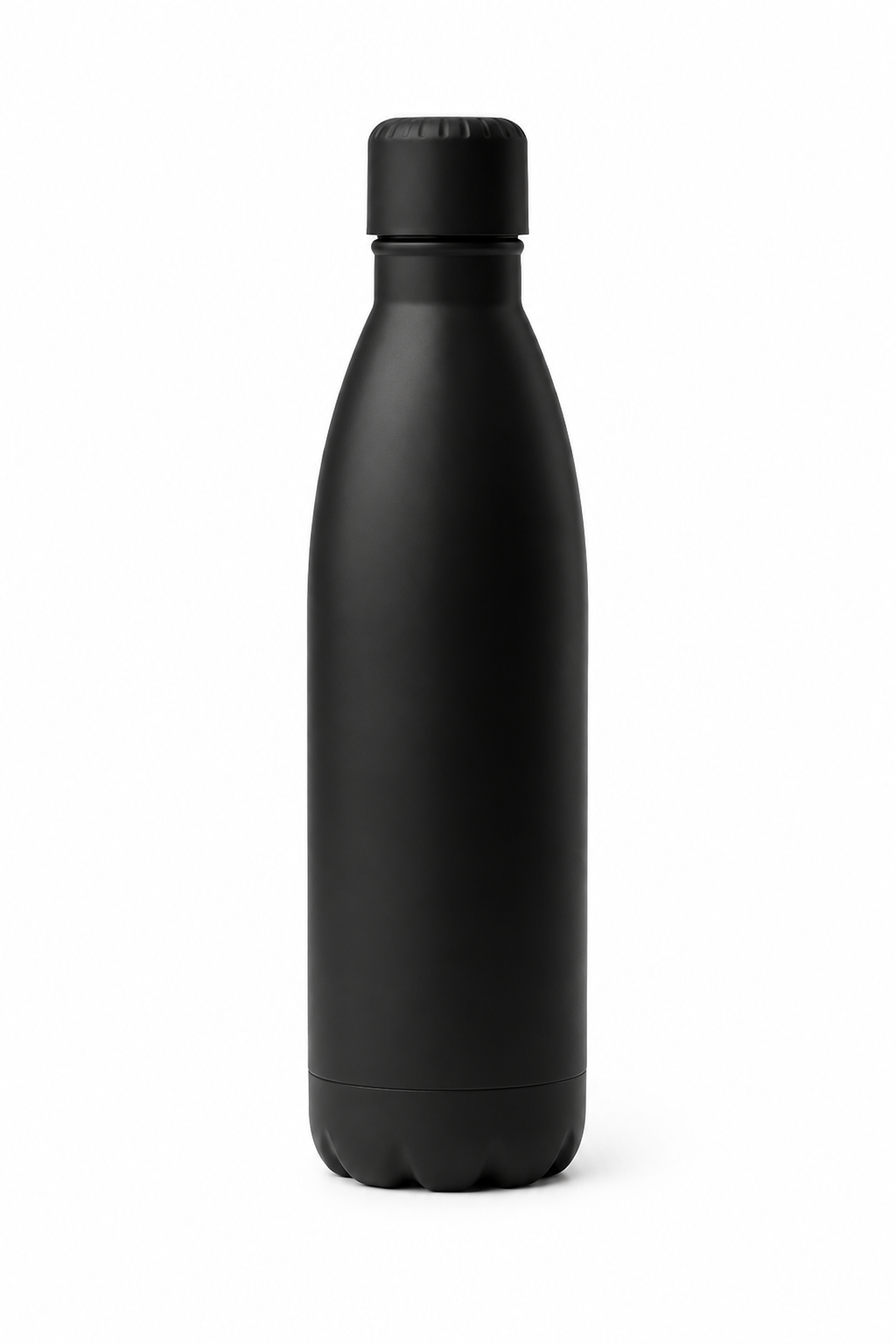 Botella acabado mate Negra