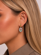 Pendientes Tulipanes Vintage de Acero Inoxidable Dorados