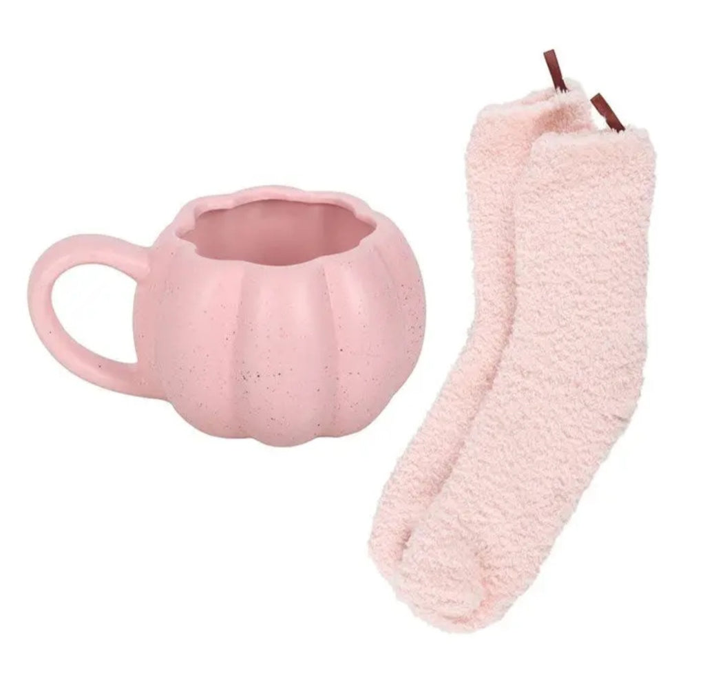Taza Calabaza y Calcetines