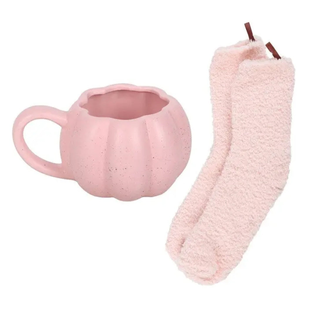 Taza Calabaza y Calcetines