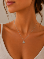 Collar Sol Plateado