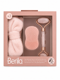 Set de Cuidado Facial 3 Piezas – Rodillo de Jade, Cepillo de Silicona y Diadema Spa