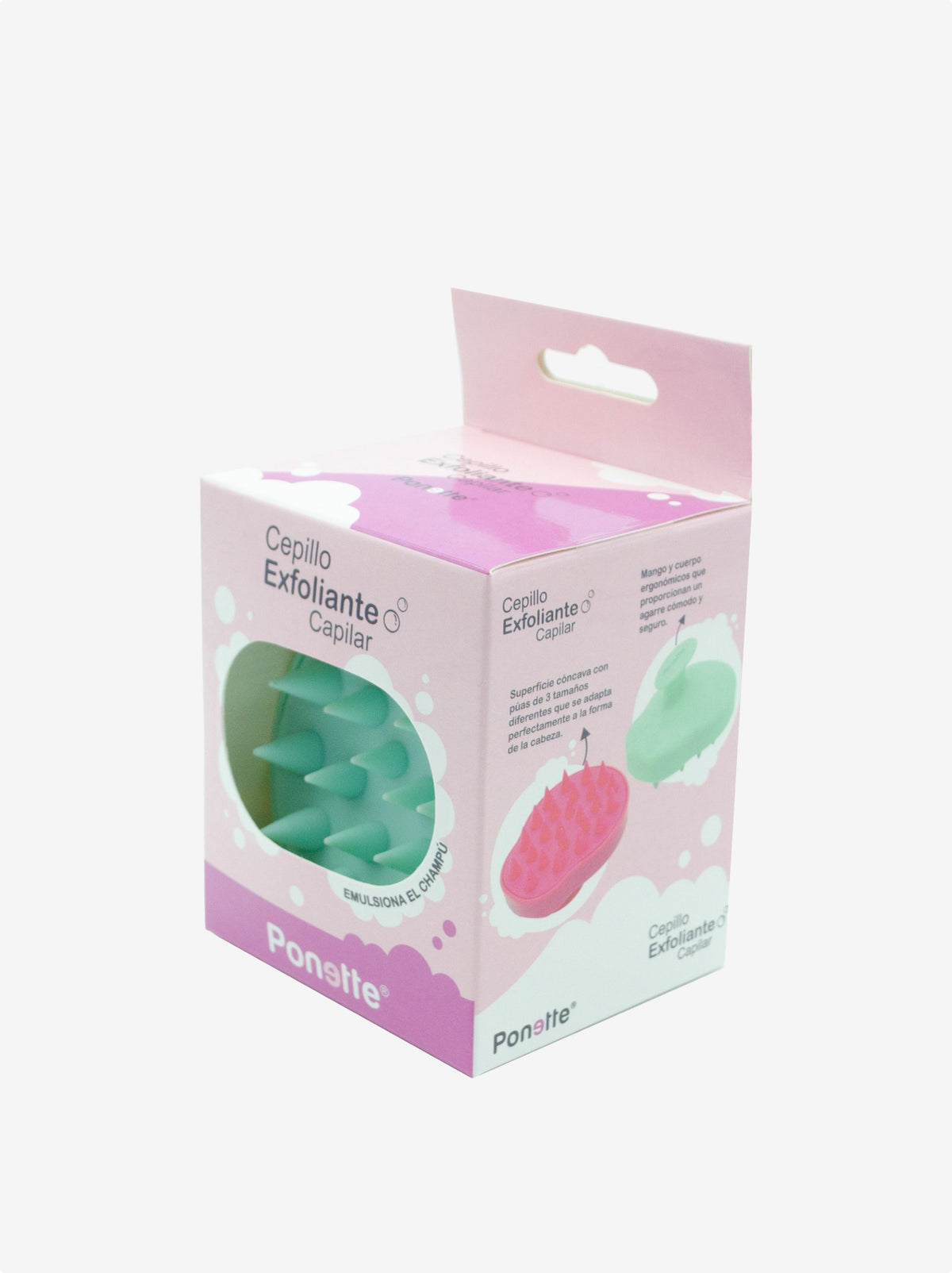 Cepillo Exfoliante Capilar Azul