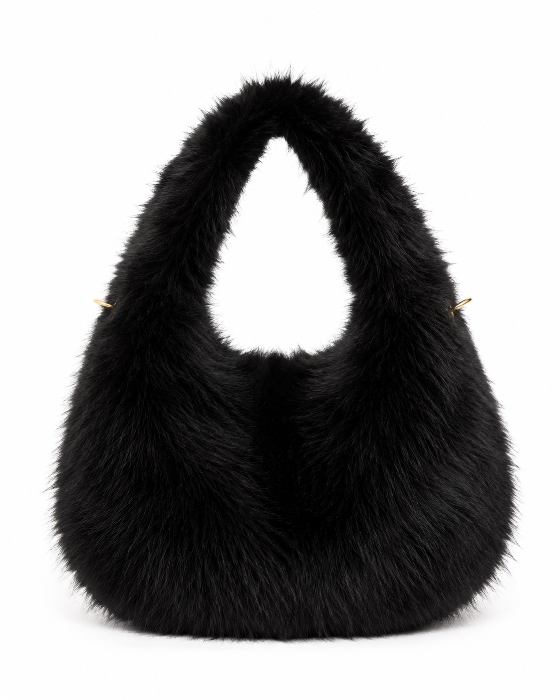 Bolso Peluche Negro