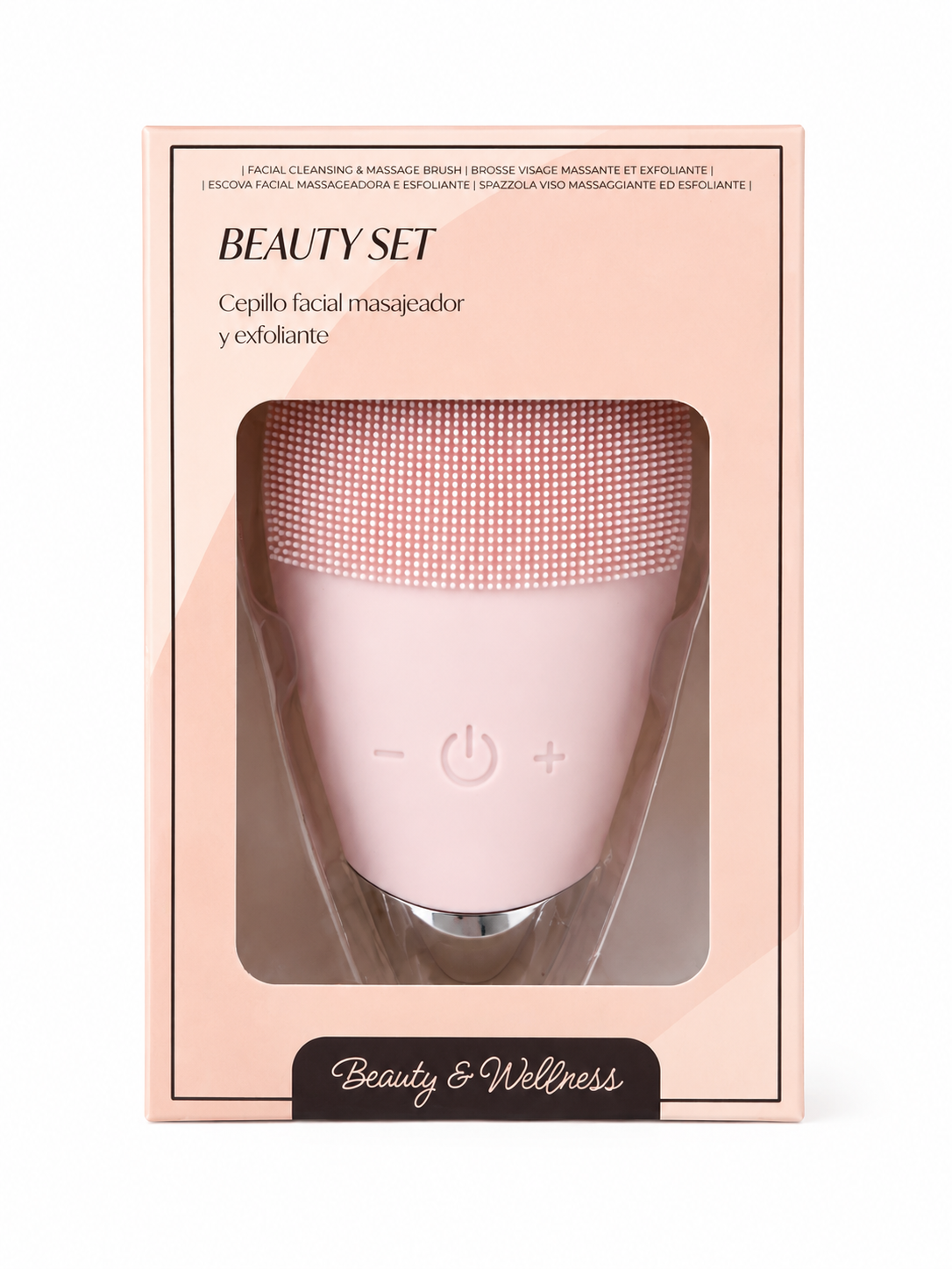 Cepillo Facial Eléctrico de Silicona – Masajeador y Exfoliante Facial